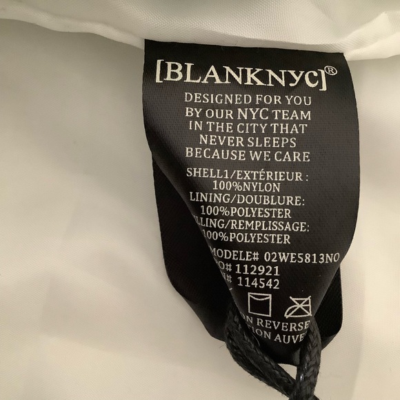 Blank NYC Perfect Day Belted Watercolor Puffer Jacket Size M - Picture 12 of 15